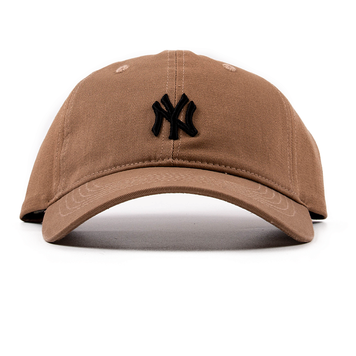 Бейсболка MLB NY беж/черное лого