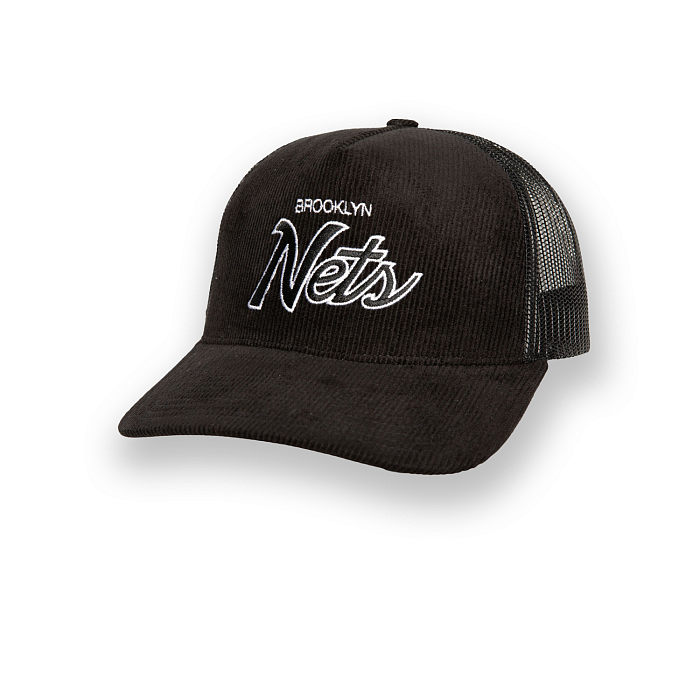 Бейсболка Mitchell&Ness TIMES UP TRUCKER Brooklyn Nets HHSS6002-BNEYYPPPBLCK-OS