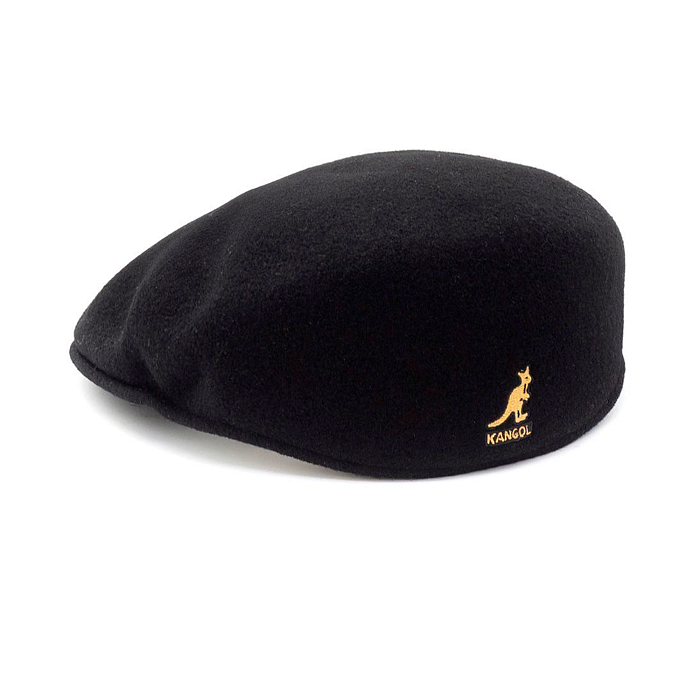 Кепка Kangol 504 CAP BLACK/GOLD, L 0258BC
