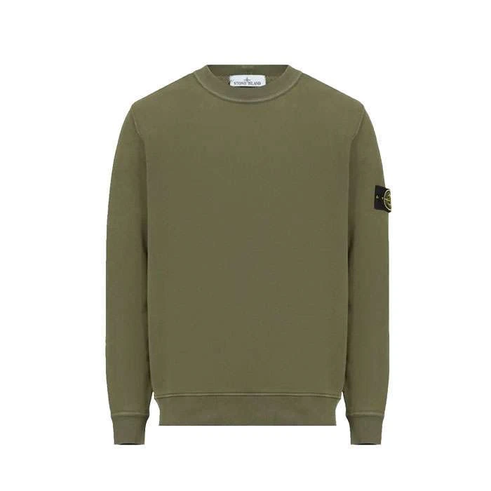 Свитшот оливковый Stone Island 811561241 — фото 1
