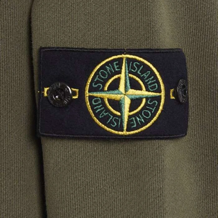 Свитшот оливковый Stone Island 811561241 — фото 2
