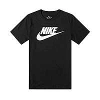 Футболка Nike AR5004-010 черная/белое лого